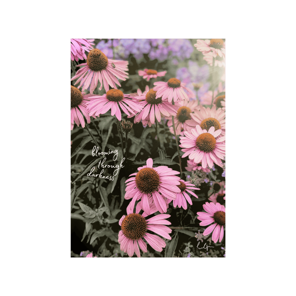 Blooming Through Darkness - Floral Print