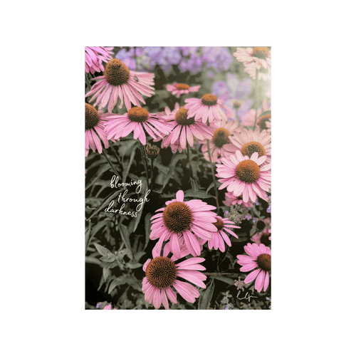 Blooming Through Darkness - Floral Print