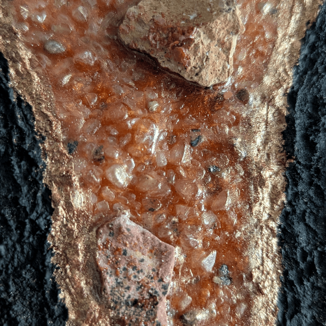Ember Stone - Original Textured Painting