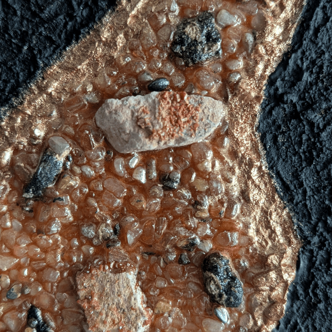 Ember Stone - Original Textured Painting