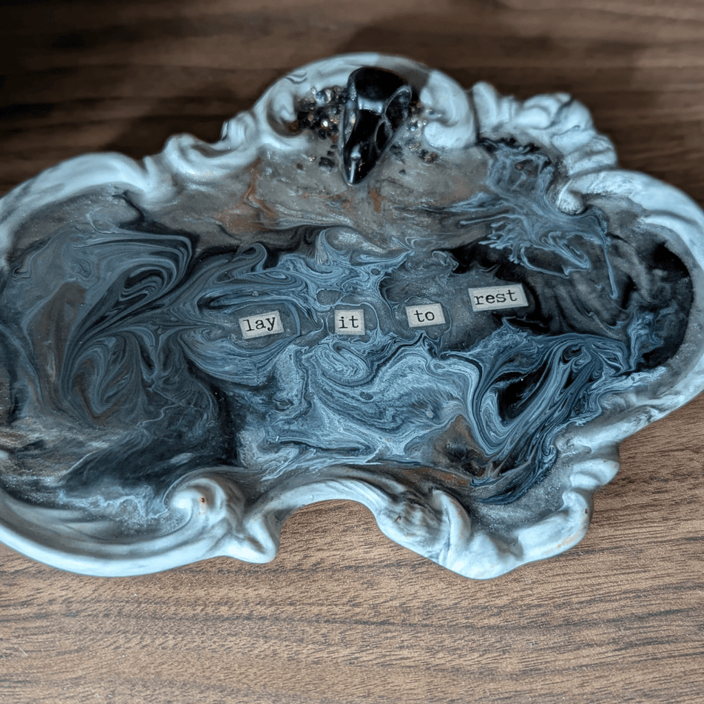 Lay it to Rest - Handcrafted Tray with Crystals