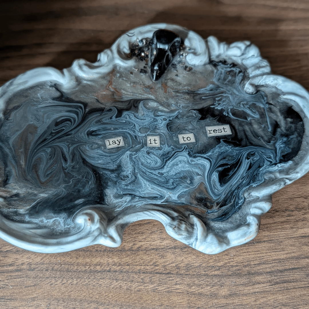 Lay it to Rest - Handcrafted Tray with Crystals