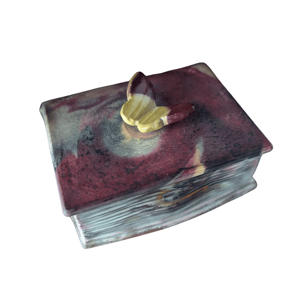 Mookaite Storykeeper Handcrafted Tray - Troubled Bloom
