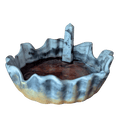 Moonstone Fire - Handcrafted Bowl with Crystals